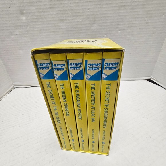 Starter Set Nancy Drew Hard Cover 1 2 3 4 5 Books in a Box Carolyn Keene Gift - Picture 5 of 9